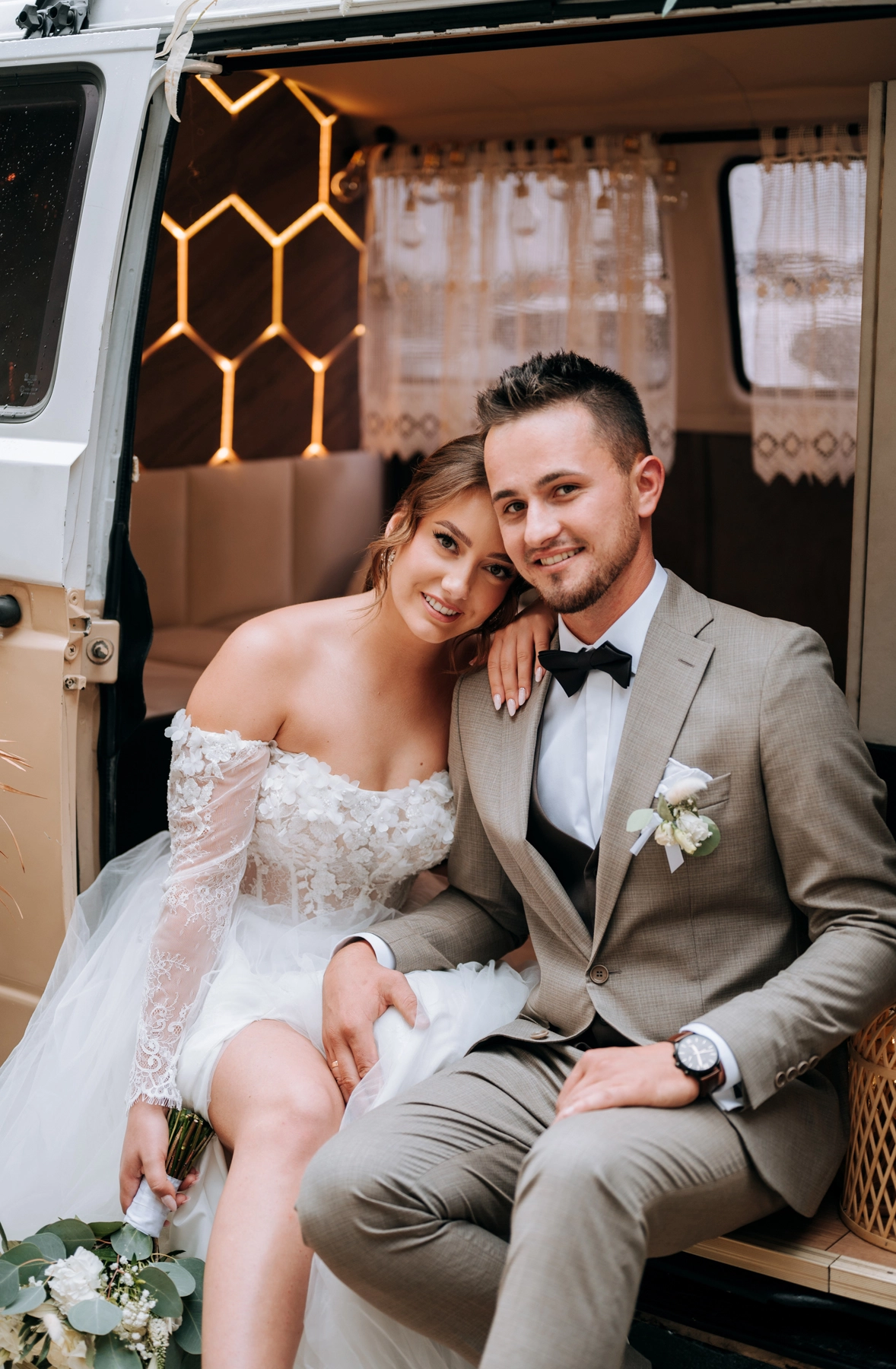 Detal dekoracji Rustic Fotobus